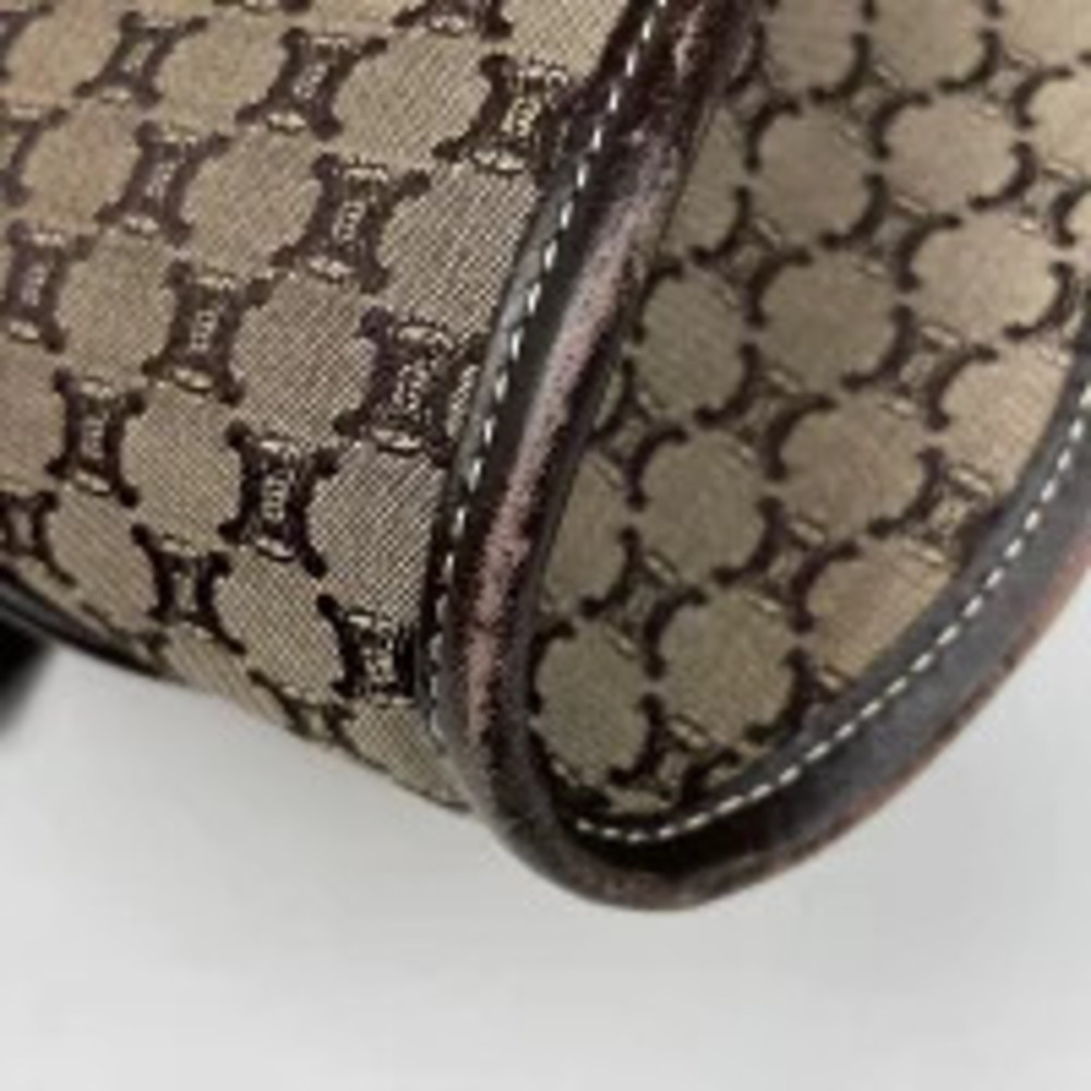 Celine canvas brown Hobo handbag bag shoulder Macadam Brown